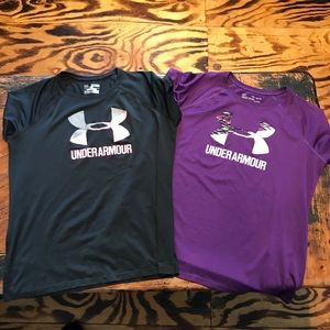 Under Armour girls size XL shirts